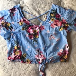 Floral crop top